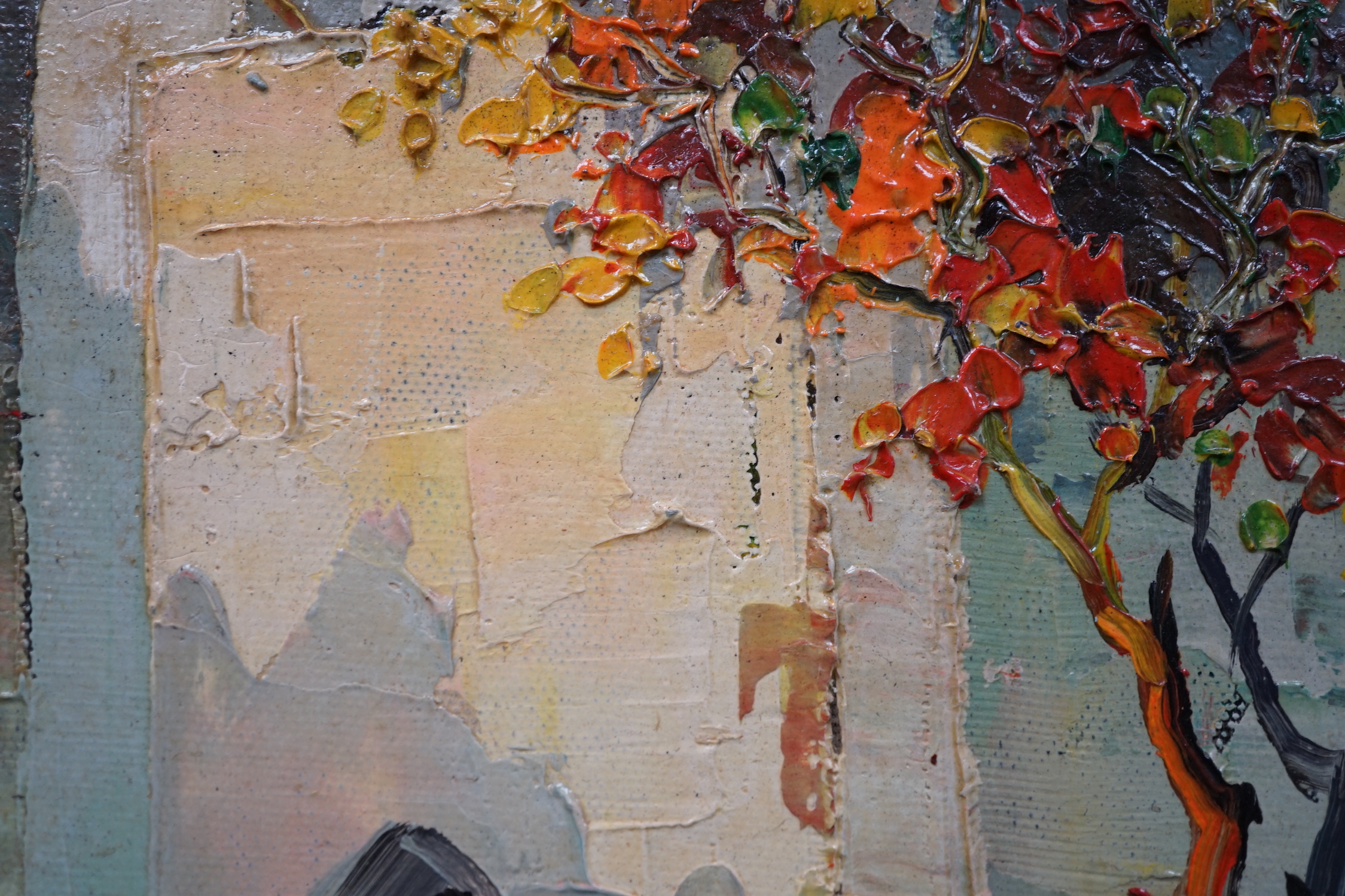 Cecil Rochfort D'Oyly-John (British, 1906-1993), 'Corner of Santa Margarita', oil on canvas, 45 x 65cm